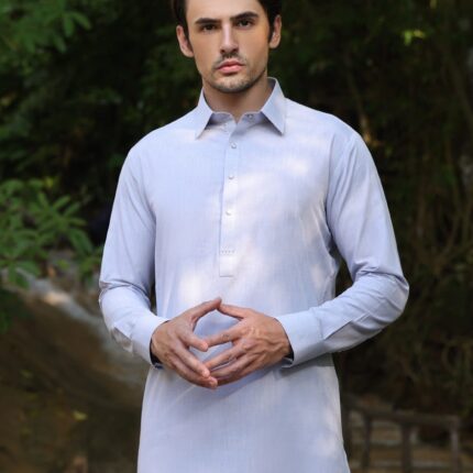 SKY BLUE BLENDED KAMEEZ SHALWAR | JJKS-A-33240