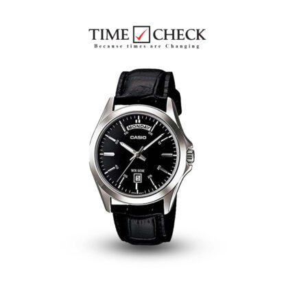 MTP-1370L-1AVDF Casio Leather Strap Quartz Men's Watch.