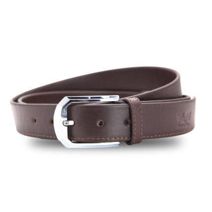 FOLDER DRESS BELT - Brown